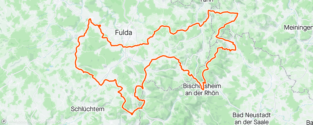 Mapa de la actividad, Röhn Marathon 2024 Tour C 213km
