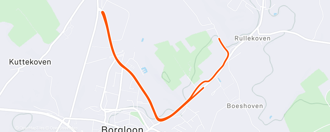 Map of the activity, Losfietsen