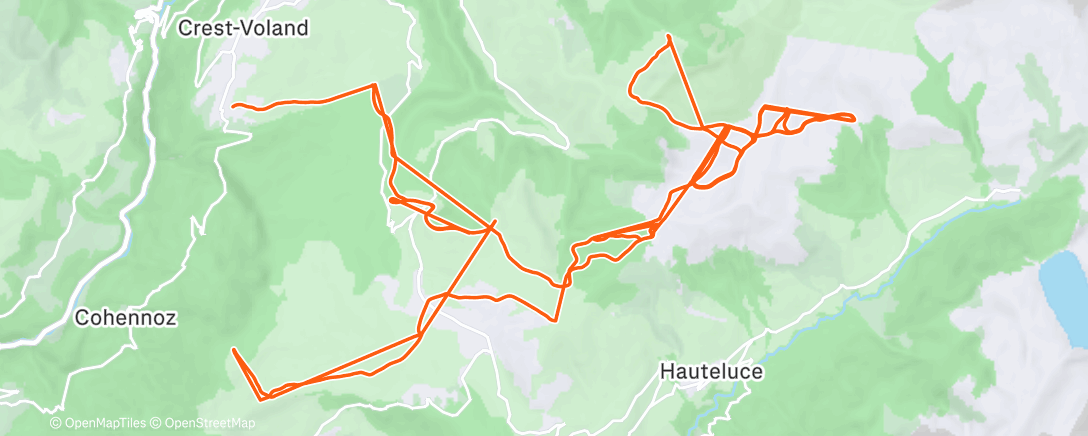 Карта физической активности (Ski alpin le matin)