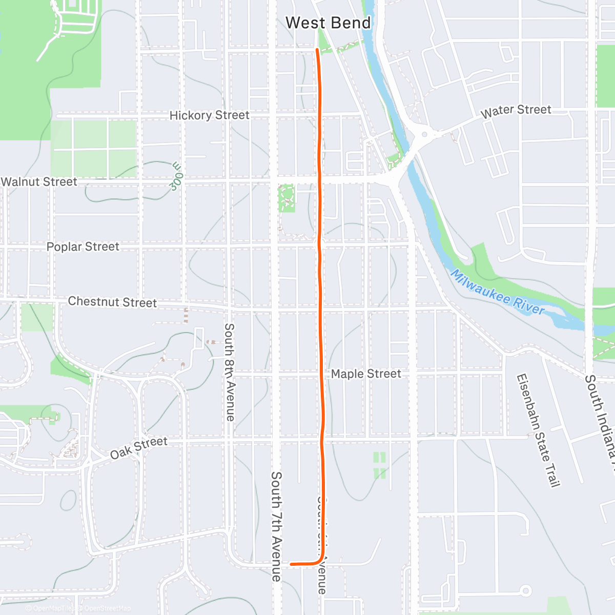 Map of the activity, Lunch Mountain Bike Ride