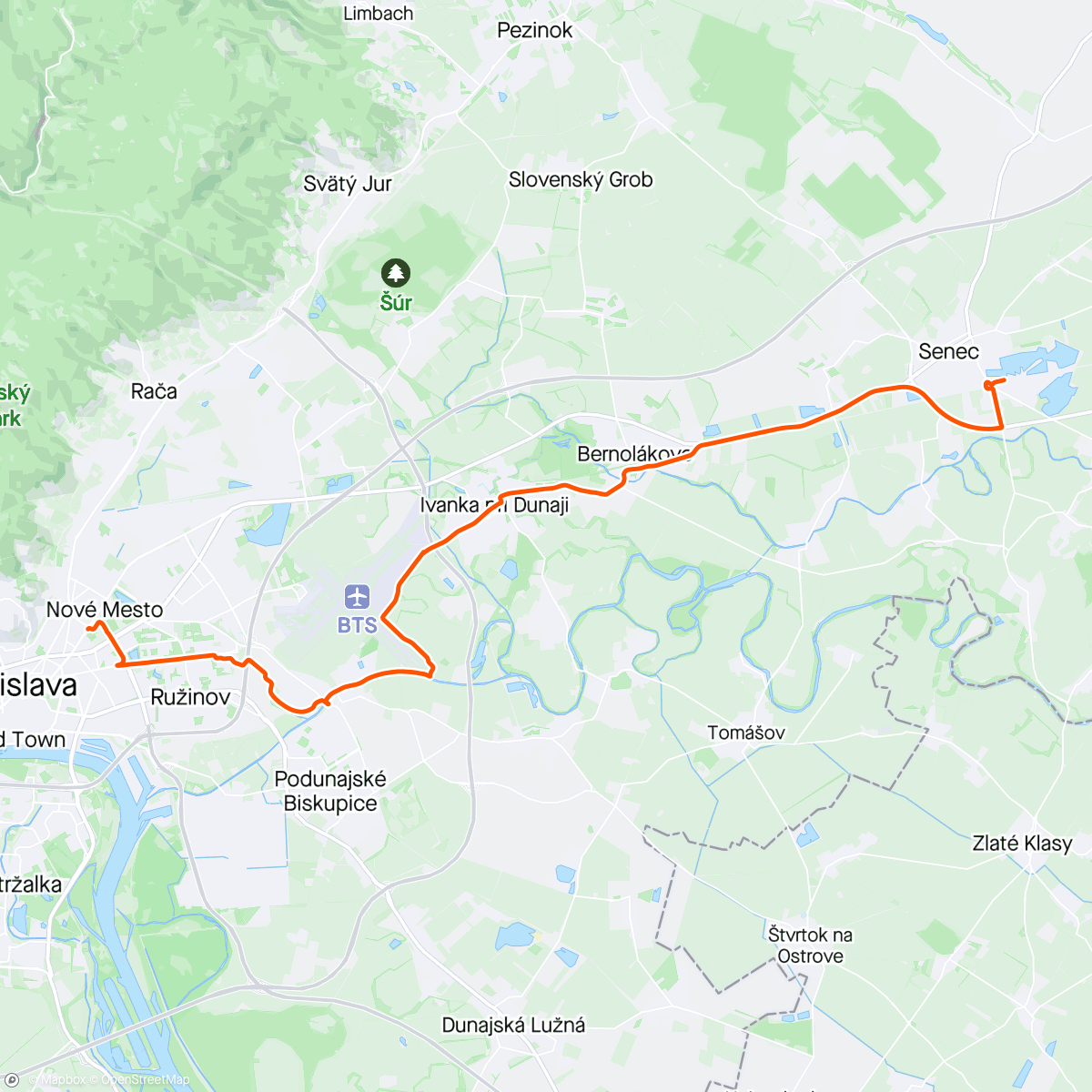 アクティビティ「Na langoš :)」の地図