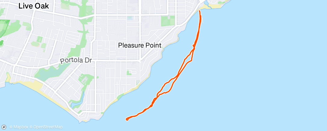 Map of the activity, Paddle jacks Paddle