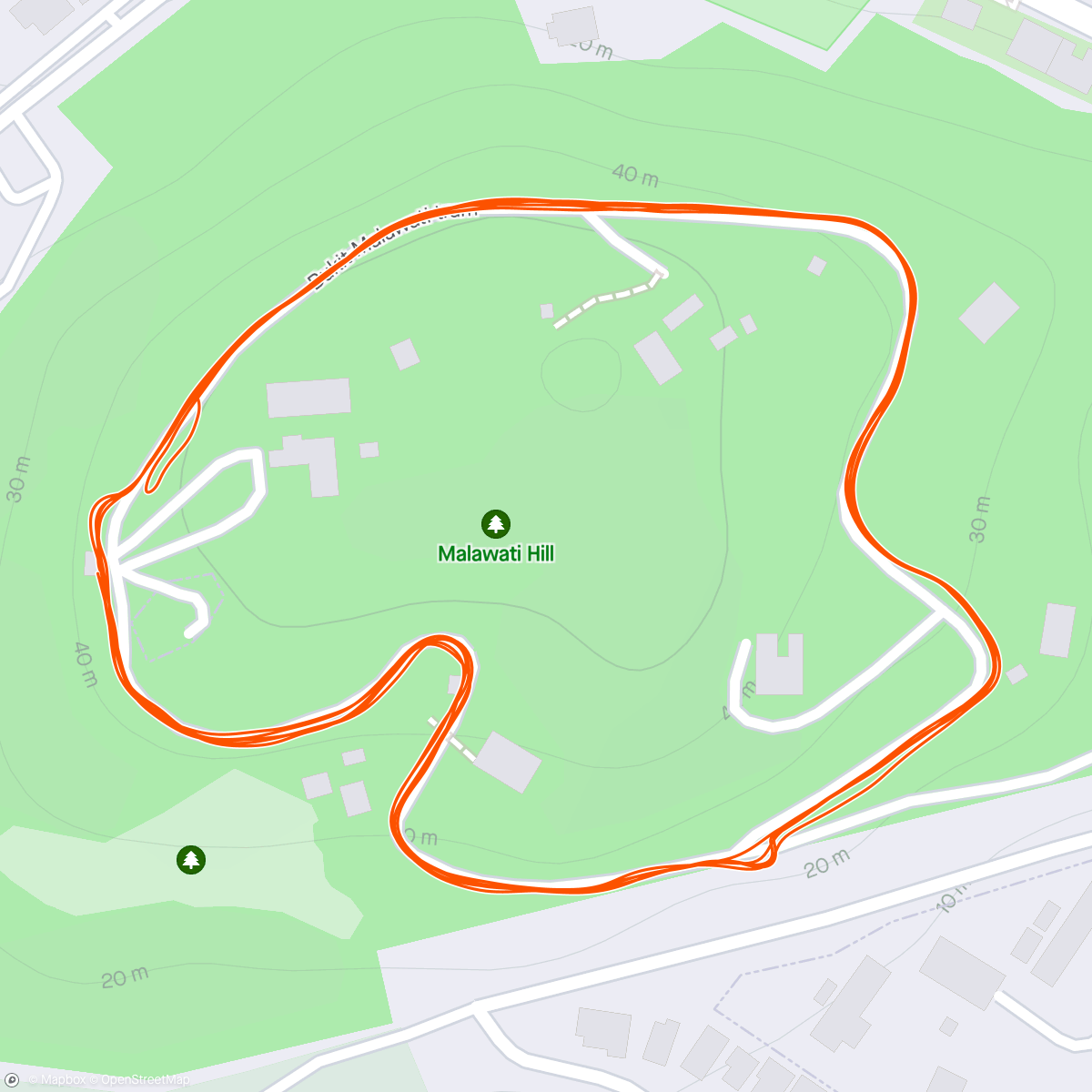 Map of the activity, Morning Run: 6k sendu