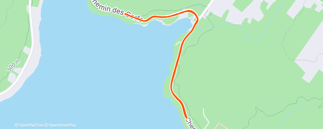 Map of the activity, Chemin des cerfs