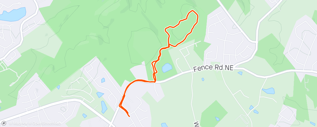 Map of the activity, Run after jumping rope
