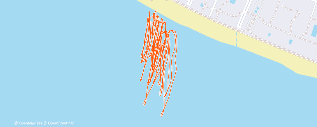 Map of the activity, Afternoon Kitesurf