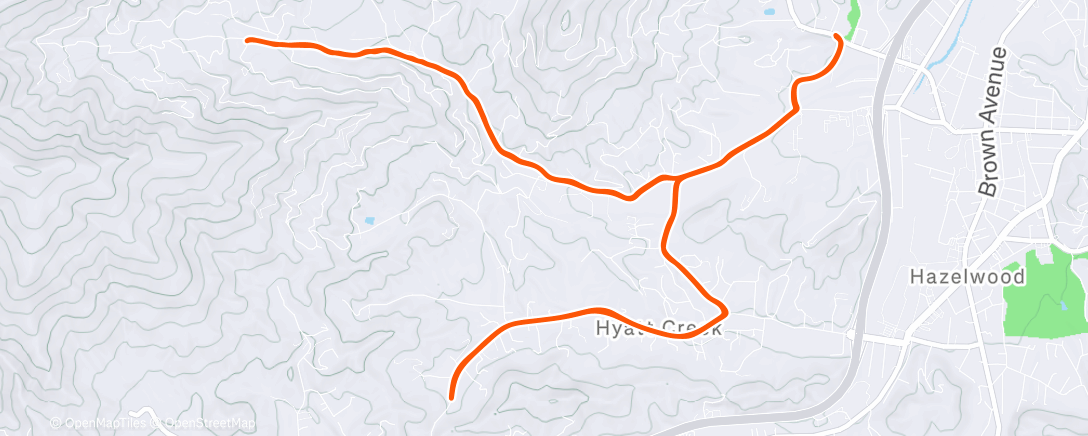 Mappa dell'attività Morning Ride