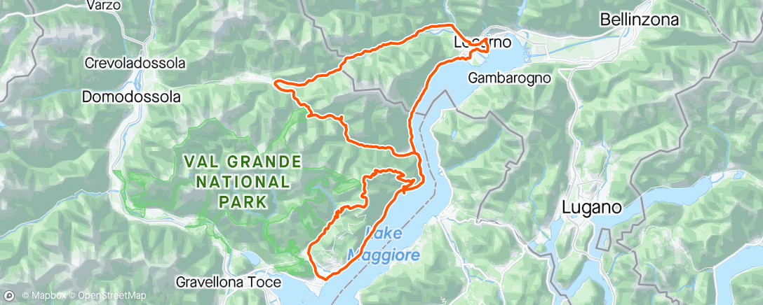 Map of the activity, Piancavallo und Valle Cannobina