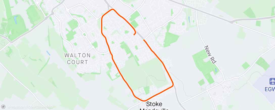 Map of the activity, Sunday Long Run (it’s long for me atm)