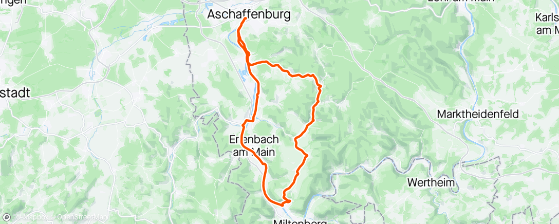 Map of the activity, Frühlingsrunde