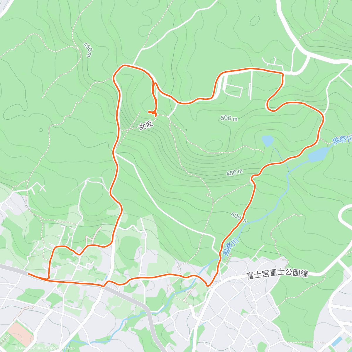 Map of the activity, 天母山