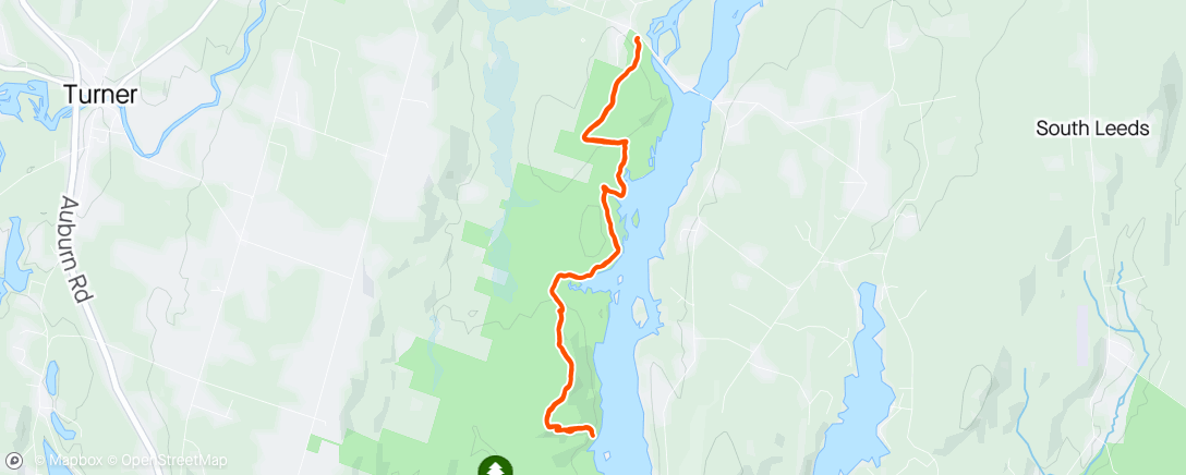 Map of the activity, Pushing up some hills and exploring a little