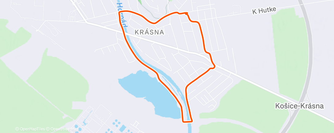 Map of the activity, Lunch Run