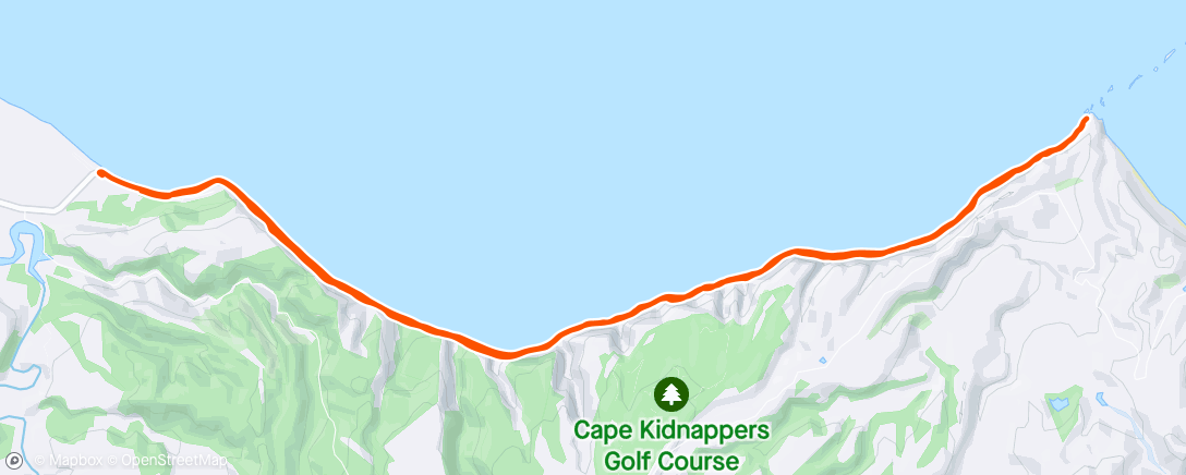 Mapa da atividade, Cape Gannet hike