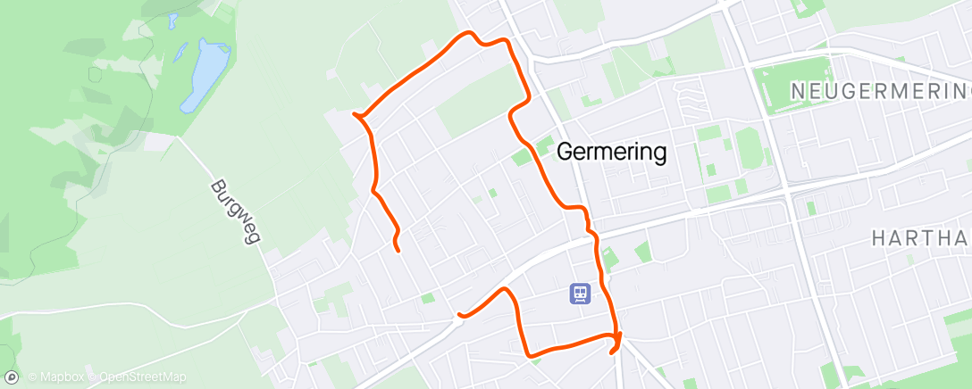 Map of the activity, NW m.Ferdi - Besorgungen in Germering