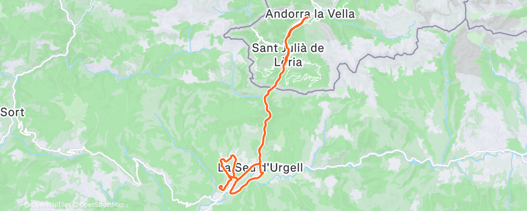 Map of the activity, Afternoon Ride