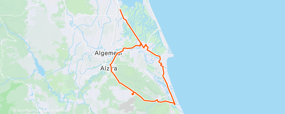 Map of the activity, Morning Ride