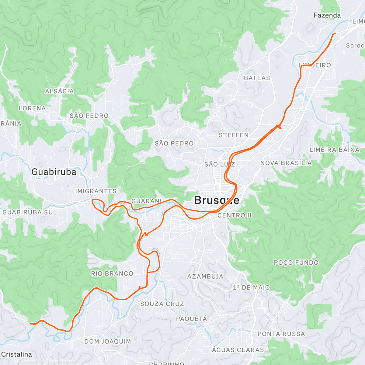 Map of the activity, Fazendinha Rio Branco..a volta foi com a Claudete encontrei no caminho 💕