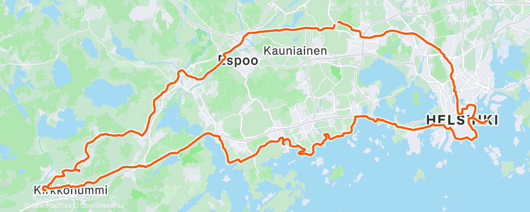 Map of the activity, Morning Ride
