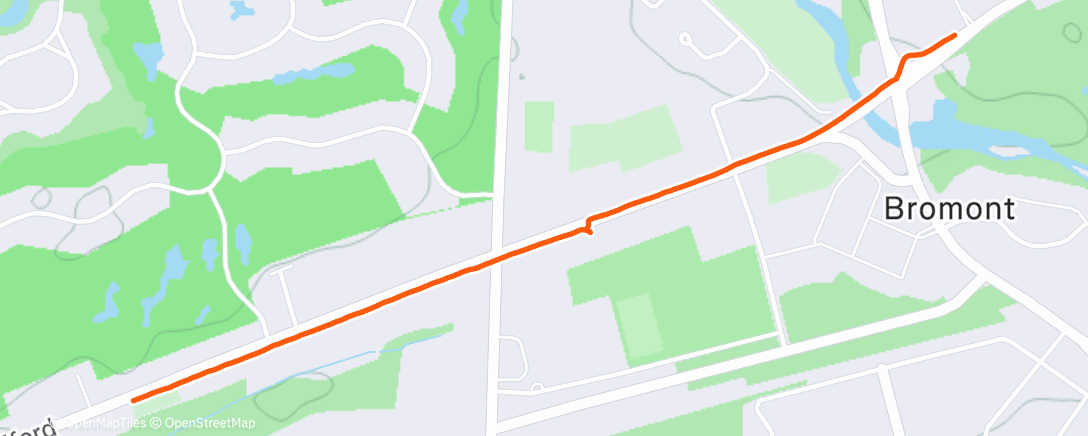 Map of the activity, Marche dans l'après-midi