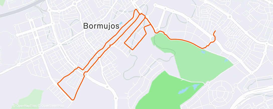 Map of the activity, Carrera de mañana