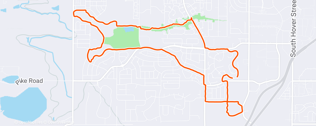 Mapa de la actividad (Morning Run)