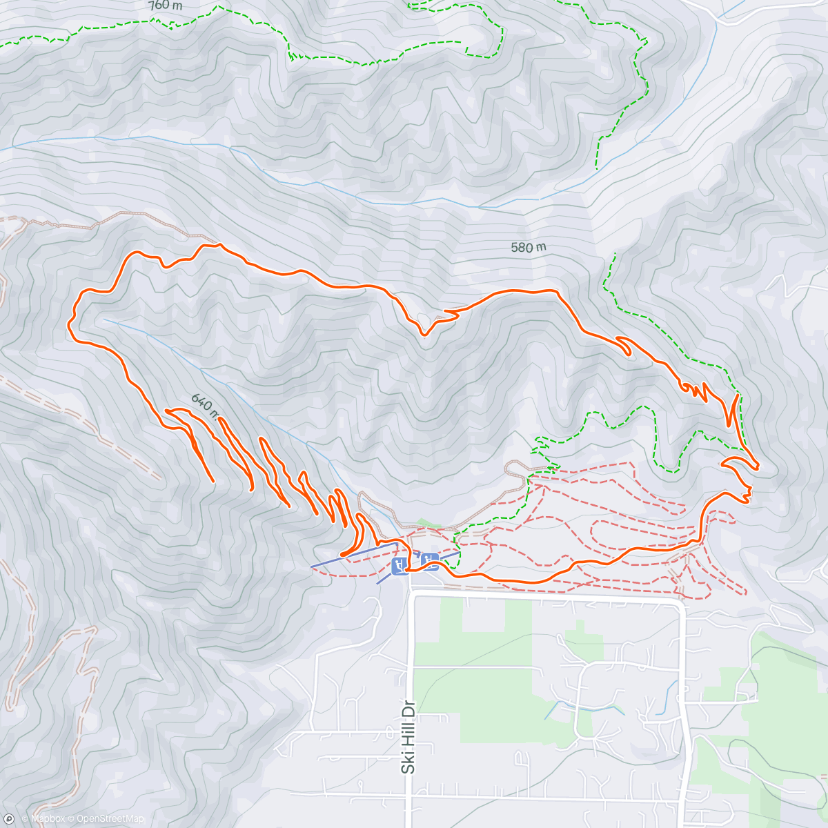 Map of the activity, First ride in the new bike!
