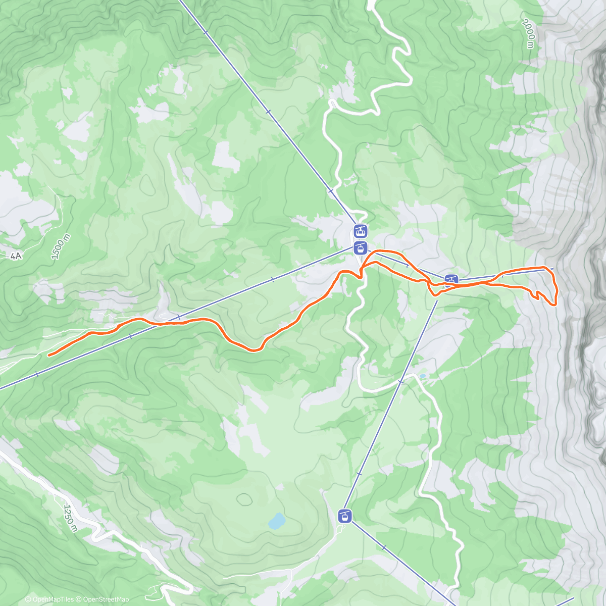 Карта физической активности (Skitour am Morgen)