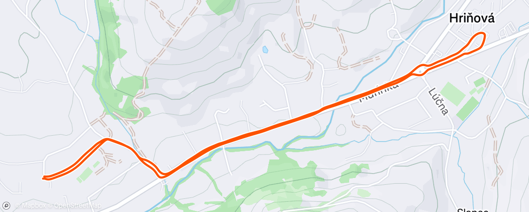 Map of the activity, Morning Walk