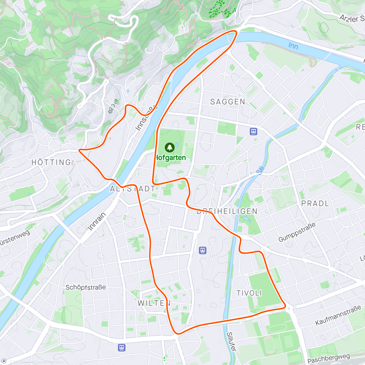 Map of the activity, Zwift - Zwift Pro Training Camp: INEOS Grenadiers | Tom Pidcock in Innsbruck