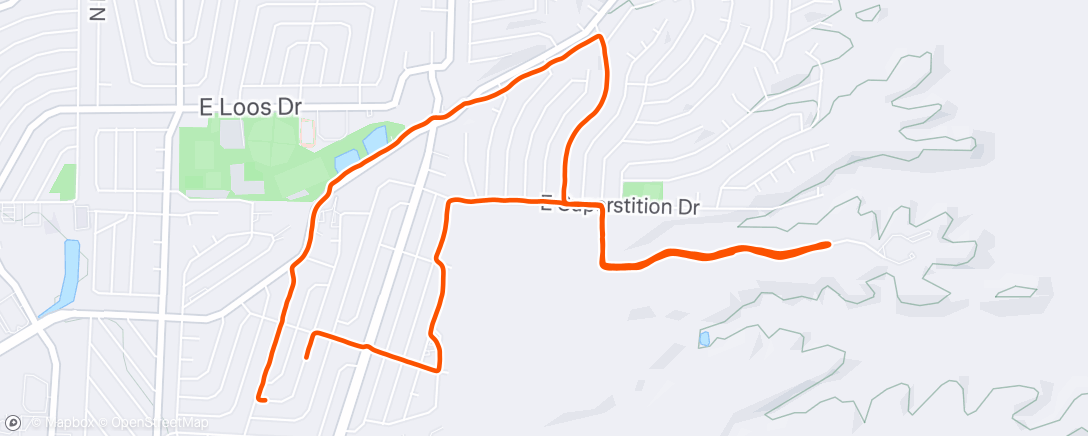 Map of the activity, Light Run