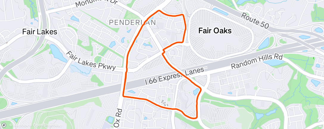 Map of the activity, Night Run