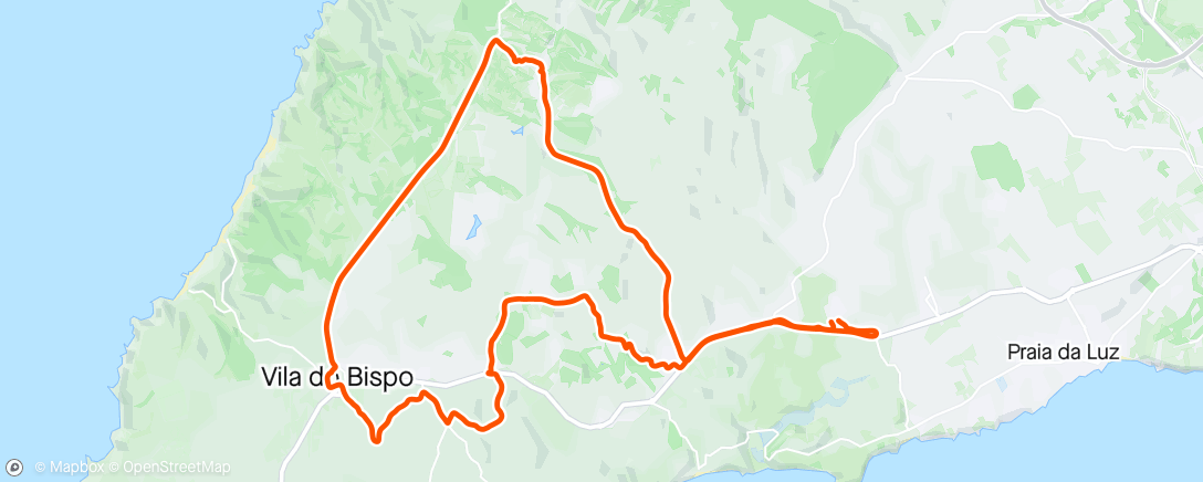 Map of the activity, Mountain Biking