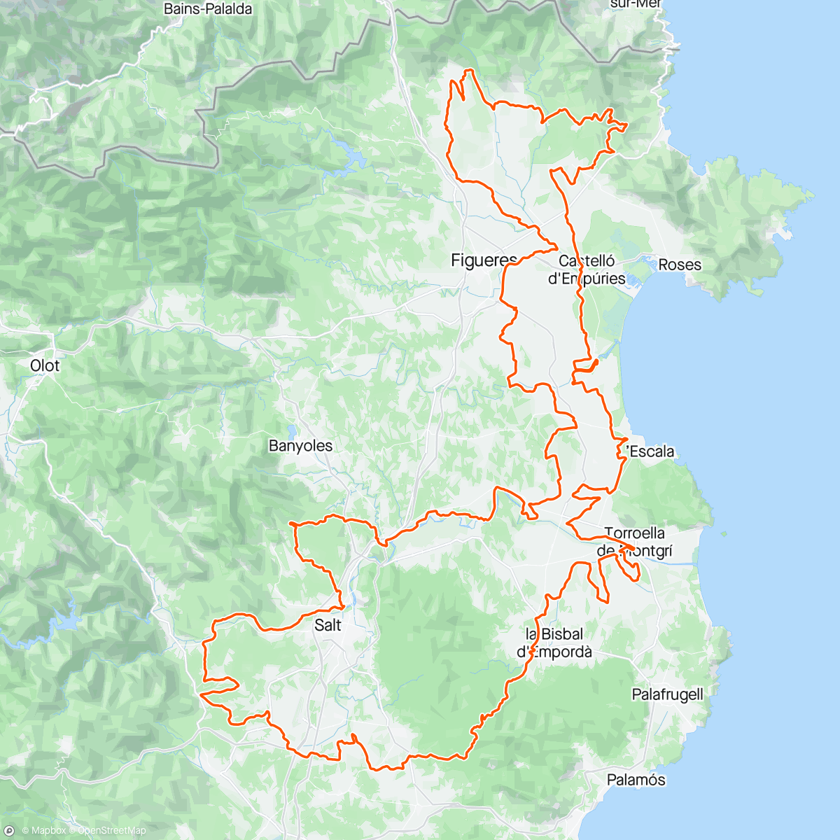Map of the activity, The Traka
