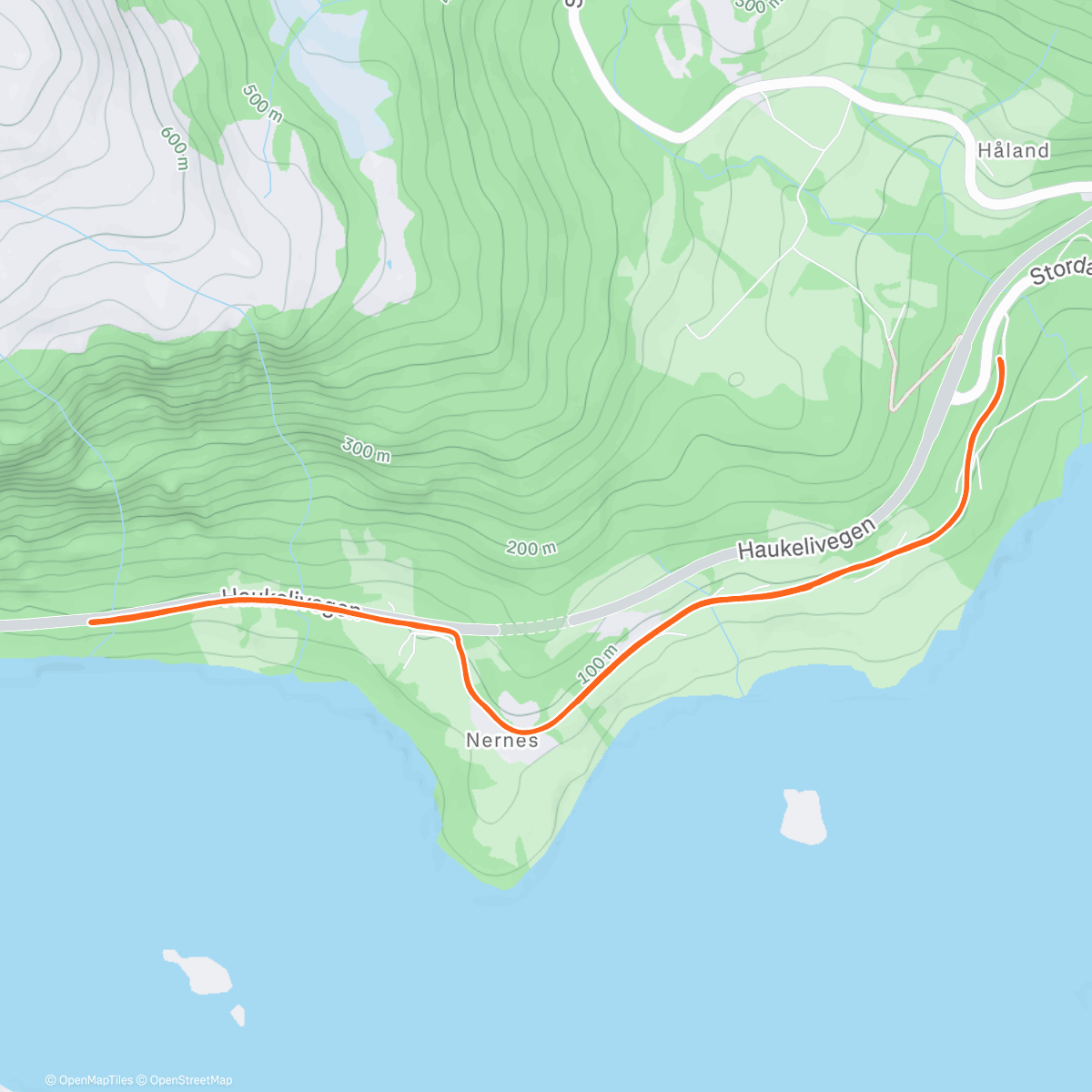 Mappa dell'attività Løhaugen intervaller på snøføre❄️🏃‍♂️