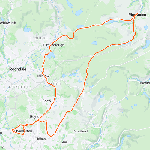 Ripponden | 55.5 km Road Cycling Route on Strava