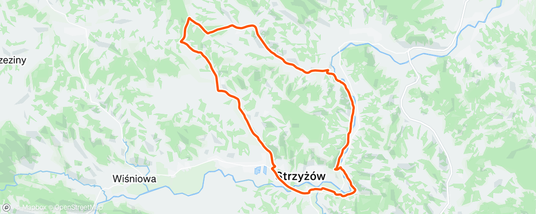 Map of the activity, Lunch Ride