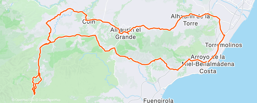 Карта физической активности (Lunch Ride)