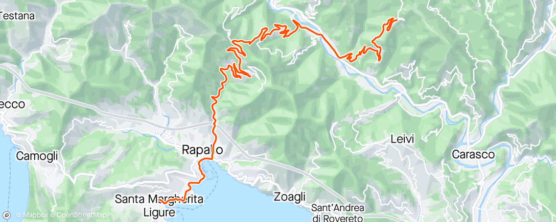 Map of the activity, Crocetta e Passo Romaggi  (1a parte)