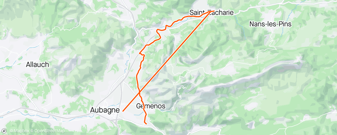 Map of the activity, Vélotaf du matin !