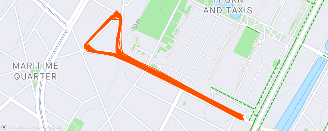 Map of the activity, Tourki Crit - Road 5e