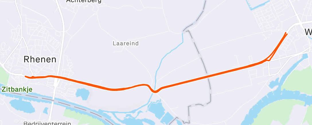 Map of the activity, Afternoon Ride