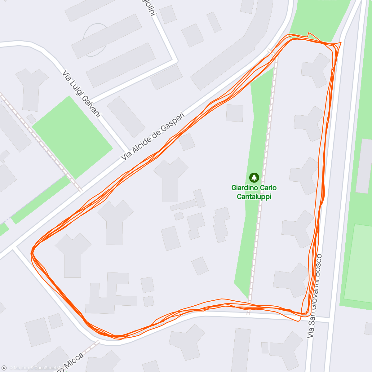 Map of the activity, Sunrise walk