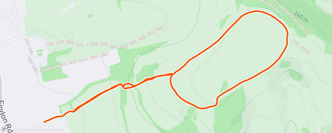 Map of the activity, Afternoon Walk