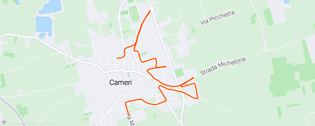 Karte der Aktivität „9 km run two days after the 20 km race in Bruxelles 👍🏃🏻‍♀️”