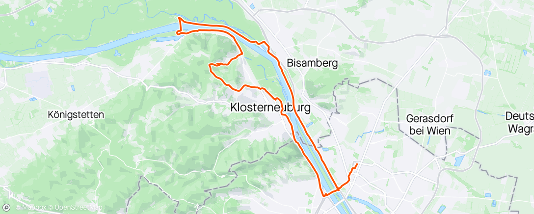 Map of the activity, jo mit a bisserl verfahren in der Flexleitengasse e no aufi kumma