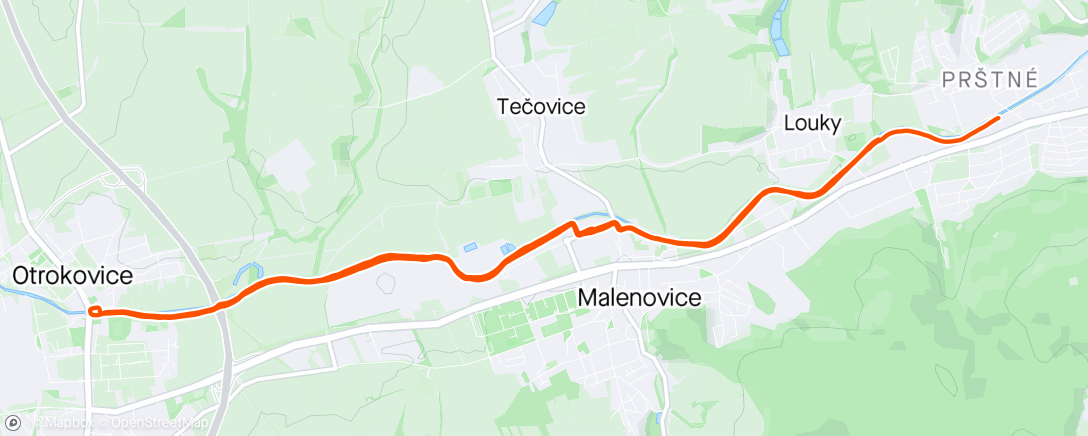 Map of the activity, Tempová patnáctka