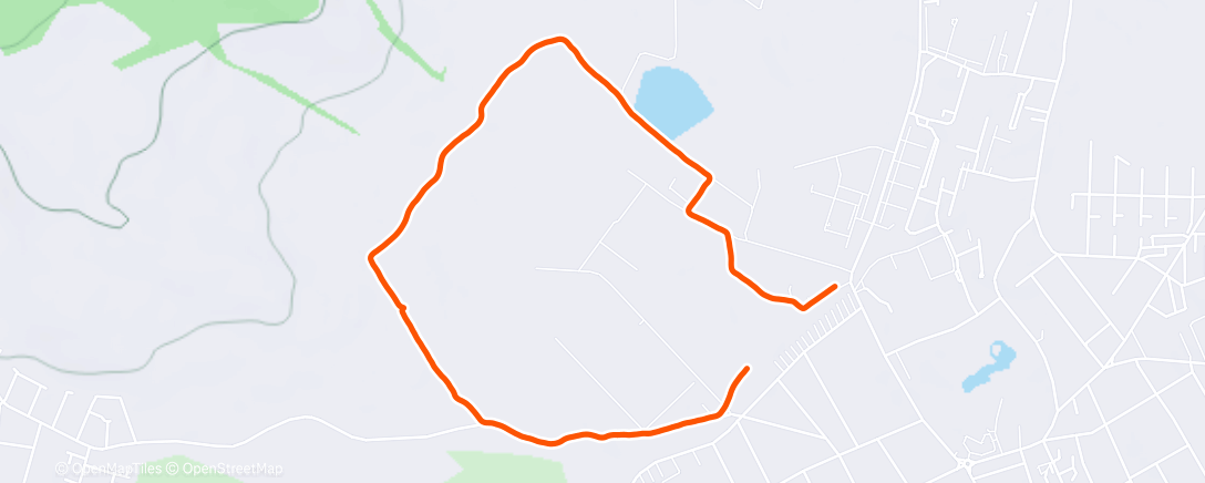Map of the activity, Lunch Run