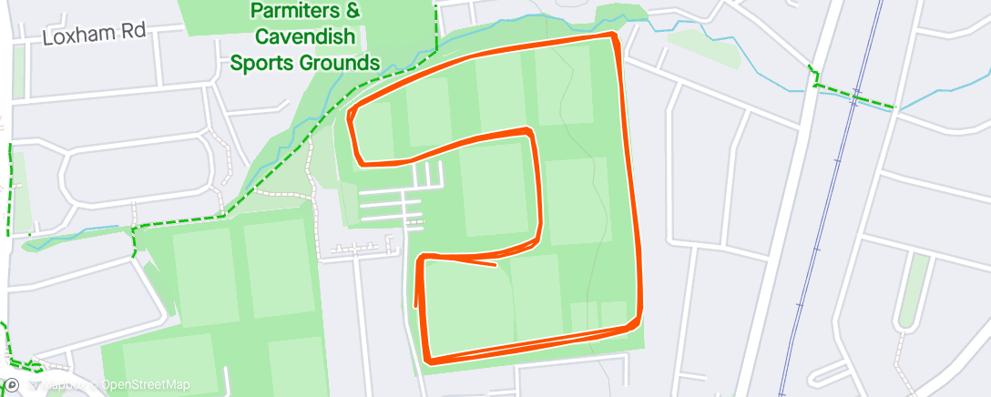 Map of the activity, parkrun