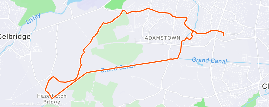 Map of the activity, Morning Run